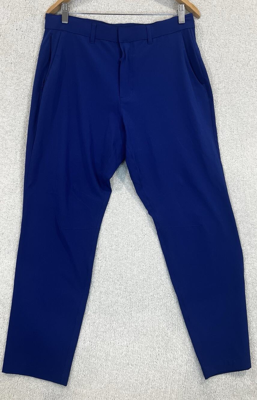 Fabletics Only Pant Size 32x30 Royal Blue Mens Performance Stretch Golf Pants